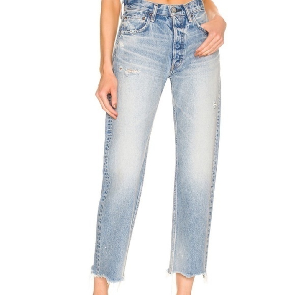 Moussy Vintage. Lomita Cropped Wide Straight Jean.
